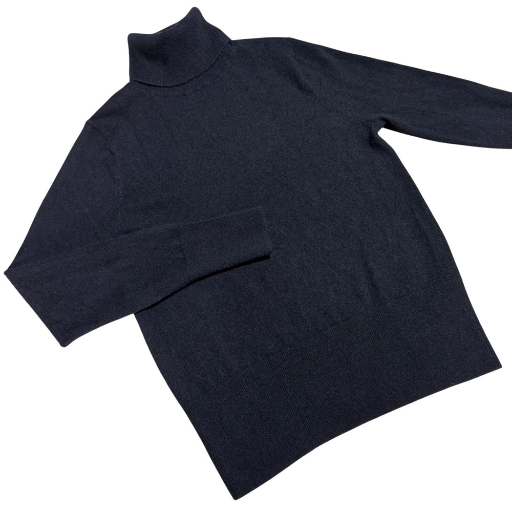 Banana Republic Women S Roll Neck Sweater 100% Cashmere Black Jumper Pullover